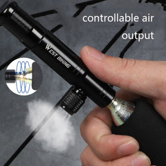 WEST BIKING YP0711083 Multifunctional Bicycle Tire Repair Tool Portable Inflator Emergency Riding Equipment, Black Without Gas Cylinder