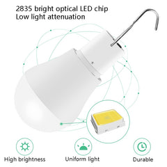 LED Solar Bulb USB Portable Outdoor Emergency Light Bulb Camping Lighting