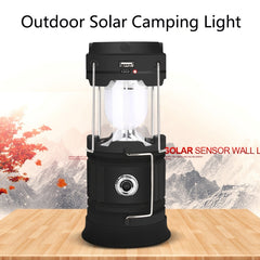5803 Solar Camping Lamp Outdoor LED Emergency Portable Light Support USB Output, Solar + USB