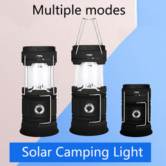 5803 Solar Camping Lamp Outdoor LED Emergency Portable Light Support USB Output, Solar + USB