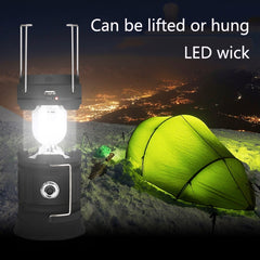 5803 Solar Camping Lamp Outdoor LED Emergency Portable Light Support USB Output, Solar + USB