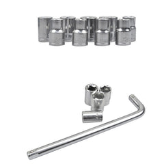 CY-0117 Sleeve Combination Tool Set Ratchet Repair Emergency Tricycle Auto Repair Multi-Function Set, 10 PCS / Set