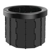 Folding Toilet Travel Car Toilet With Cover Indoor Portable Emergency Camping Toilet, Folding Toilet(Black), Folding Toilet(Grey)