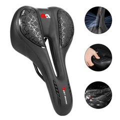 WEST BIKING Bicycle Riding Comfortable Silicone Saddle, Style:, Geometric, Emergency Ribbon, Fish Scale, Rhombus Annual Wheel (Sponge), Fish Scale (Sponge)