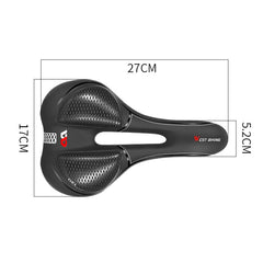 WEST BIKING Bicycle Riding Comfortable Silicone Saddle, Style:, Geometric, Emergency Ribbon, Fish Scale, Rhombus Annual Wheel (Sponge), Fish Scale (Sponge)