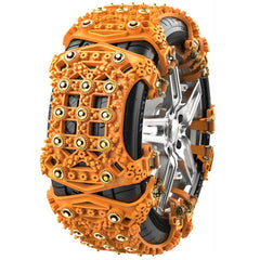 For 175~265cm Snow Emergency Snow Chains For Car SUV General Tires, Yellow 8764A, Black 8764B