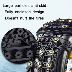 For 175~265cm Snow Emergency Snow Chains For Car SUV General Tires, Yellow 8764A, Black 8764B