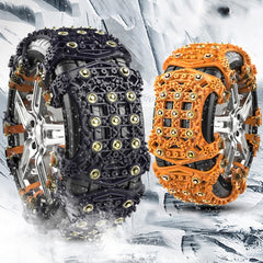 For 175~265cm Snow Emergency Snow Chains For Car SUV General Tires, Yellow 8764A, Black 8764B