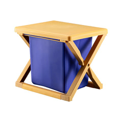 Multipurpose Portable Folding Toilet with Cover Outdoor Travel Emergency Toilet, Pink, Yellow