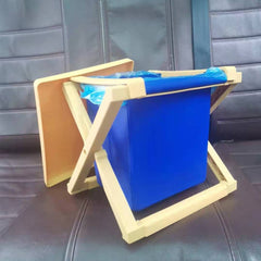 Multipurpose Portable Folding Toilet with Cover Outdoor Travel Emergency Toilet, Pink, Yellow