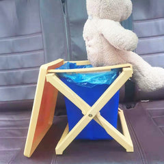 Multipurpose Portable Folding Toilet with Cover Outdoor Travel Emergency Toilet, Pink, Yellow