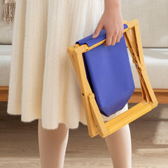 Multipurpose Portable Folding Toilet with Cover Outdoor Travel Emergency Toilet, Pink, Yellow