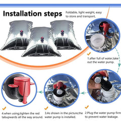 Outdoor Emergency Water Bag Picnic Beverage Insulated Storage Bag, 3L, 5L, 10L, 15L, 20L