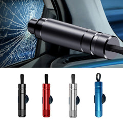 Vehicle Safety Hammer Multifunctional Underwater Emergency Window Breaker, Black, Red, Silver, Blue