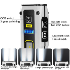 LH-B59 Car Maintenance Highlight Camping Light Emergency Visit Light, LH-B59 White, LH-B59 Black