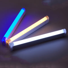 32cm Handheld Light Stick Three-color Changing Light USB Rechargeable Emergency Light Tube Fill Light