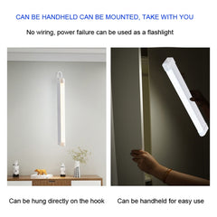 32cm Handheld Light Stick Three-color Changing Light USB Rechargeable Emergency Light Tube Fill Light