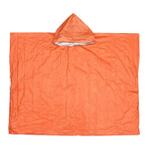 Outdoor Cycling Thickened Reflective Windproof Multifunctional Raincoat, 130 x 100 cm (Orange)