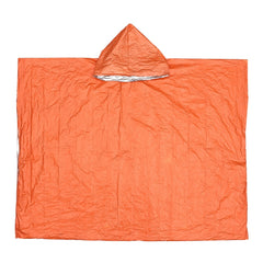 Outdoor Cycling Thickened Reflective Windproof Multifunctional Raincoat, 130 x 100 cm (Orange)