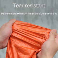 Outdoor Cycling Thickened Reflective Windproof Multifunctional Raincoat, 130 x 100 cm (Orange)