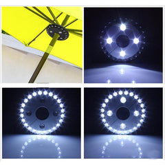 24+4 LEDs Umbrella Light Balcony Emergency Tent Light Camping Ligh for 2.5-3.5cm Pole, Umbrella Light