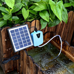 AP003 AC/DC Dual-use Aquarium Oxygen Pump Outdoor Solar Oxygen Pump for Fishing