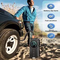 YX1920SH Vehicle Emergency Start Power Supply Air Pump All-in-one Machine, 8000mAh, 8000mAh+EVA Bag