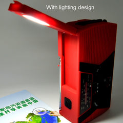 Emergency Radio Portable Hand Crank Solar Powered Radio, AM/FM/NoAA 2000mAh Orange, AM/FM/NoAA 2000mAh Red, AM/FM/NoAA 2000mAh Green