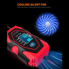 E-FAST 12V/24V Car Battery Motorcycle Lithium Battery Charger, EU Plug, US Plug, AU Plug, UK Plug, JPN Plug