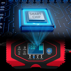 E-FAST 12V/24V Car Battery Motorcycle Lithium Battery Charger, EU Plug, US Plug, AU Plug, UK Plug, JPN Plug