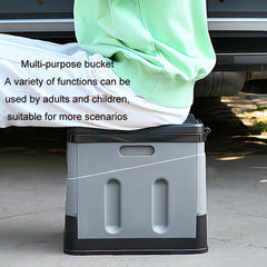 Car Folding Portable Toilet Outdoor Emergency Mobile Toilet, Dark Grey, Army Green, Pure Black