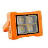 Solar Flood Light Portable Flashlight Emergency Work Light, 144 LEDs