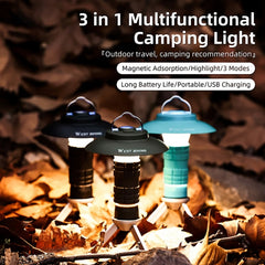 WEST BIKING Outdoor Lighthouse Camping Light LED Portable Magnetic Emergency Flashlight