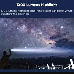 Nextool  6-In-1 Outdoor Emergency Flashlight  Zoomable Alarm Camping Work Light