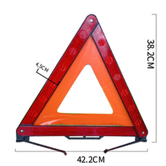 Foldable Car Warning Sign Tripod Automobile Emergency Reflective Triangular Holder