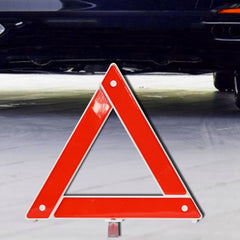 Car Storage Foldable Tripod Warning Plaque Car Emergency Warning Sign, 28 x 24cm