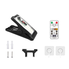 Solar Outdoor Clip Light LED Courtyard Garden Lamp Human Induction Wall Light Emergency Light, Standard Model, Remote Control Model, USB Charging, USB+Remote Control