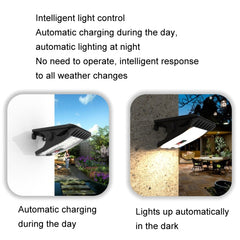 Solar Outdoor Clip Light LED Courtyard Garden Lamp Human Induction Wall Light Emergency Light, Standard Model, Remote Control Model, USB Charging, USB+Remote Control