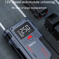 SUITU ST-9631 8pcs /Set Portable Outdoor Car Battery Emergency Start Power Car Inflatable Pump, Ordinary Clip