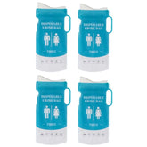 4pcs /Pack Car Disposable Emergency Rapid Coagulation Urine Bag Traffic Jam Pee Bag, 750ml