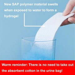 4pcs /Pack Car Disposable Emergency Rapid Coagulation Urine Bag Traffic Jam Pee Bag, 750ml