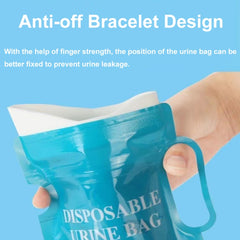 4pcs /Pack Car Disposable Emergency Rapid Coagulation Urine Bag Traffic Jam Pee Bag, 750ml