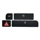 For Audi A4 Emergency/Double Flash Button Cup Holder Button Repair Sticker, Left-Hand Drive Only