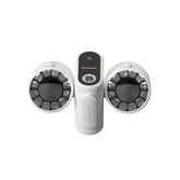 HX-157 Double-head Digital Display Waist-mounted Fan with Emergency Lighting Function