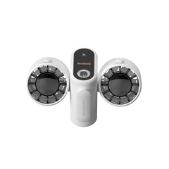 HX-157 Double-head Digital Display Waist-mounted Fan with Emergency Lighting Function