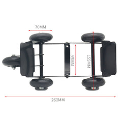 Motorcycle Moving Trailer Device Flat Tire Booster Emergency Electric Vehicle Tractor, Silver, Black