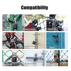 Smart Fingerprint Rechargeable Padlock Waterproof Morse Code Emergency Unlocking