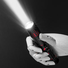 E-SMARTER XQ-S50 Mini Laser Flashlight Retractable Zoom Pen Clip LED Emergency Overhaul Flashlight, XQ-S50