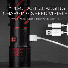 E-SMARTER XQ-S50 Mini Laser Flashlight Retractable Zoom Pen Clip LED Emergency Overhaul Flashlight, XQ-S50