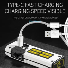 E-SMARTER STD01 COB Work Light With Power Display Outdoor Emergency Repair Light With Magnet LED Mini Flashlight